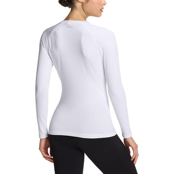 Women's Thermal Long Sleeve Compression Top - Crew & Mock Turtle Neck - Picture 2 of 9